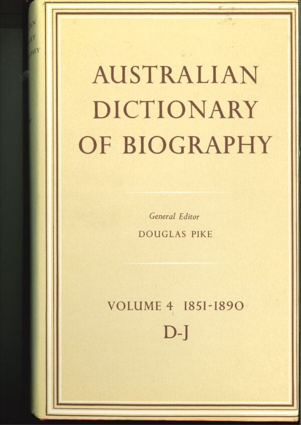 AUSTRALIAN DICTIONARY OF BIOGRAPHY 1851-1890